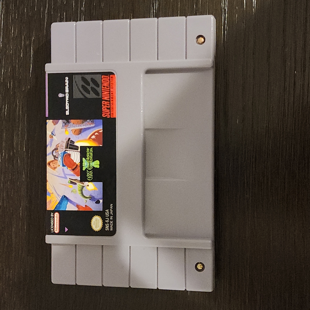 Super Nintendo (SNES) Jim Power The Lost Dimension in 3D Game